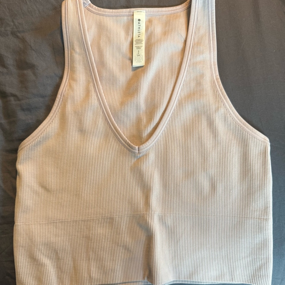 Athleta Beige Ribbed Camisole
